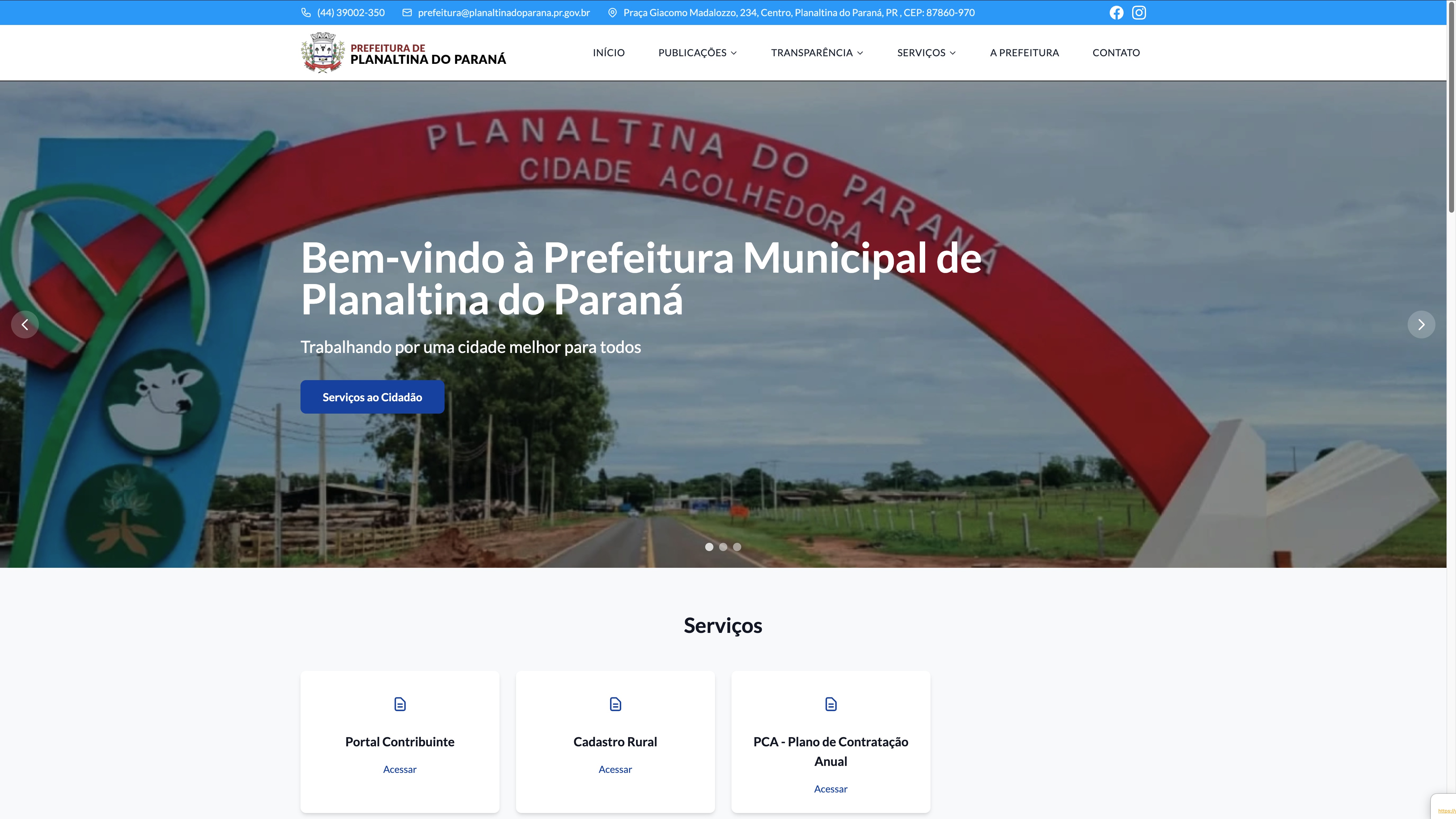 Prefeitura de Planaltina do Paraná